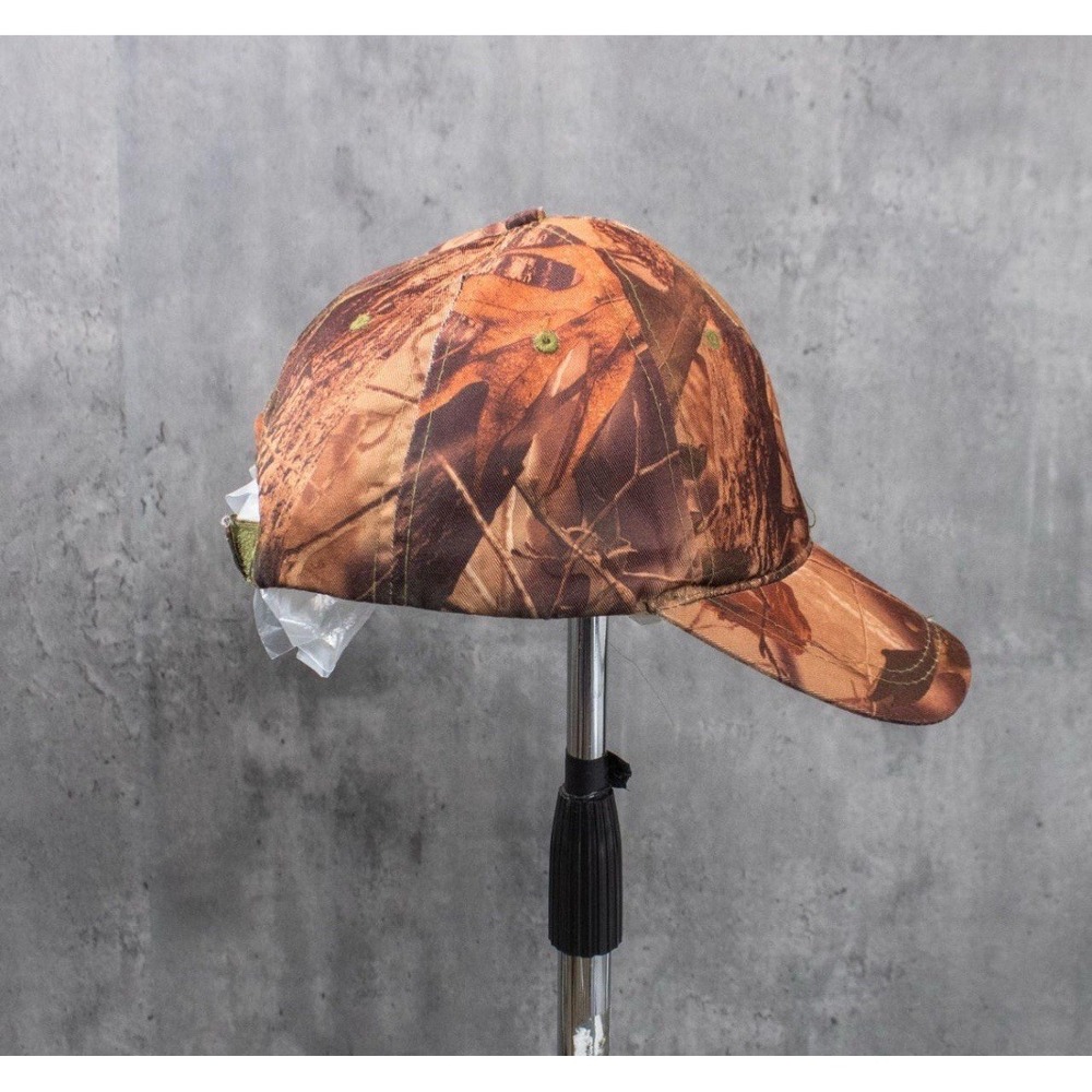 Vintage Y2K 2000's 00's Burnt Fall Real Tree Camo 6 Pannel Hat - Picture 5 of 5